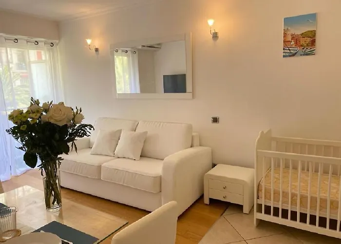 Sunny Studio With Balcony And Ac Near The Sea ניס